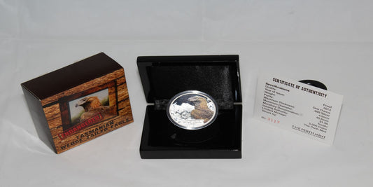 2012 Tuvalu Endangered Tasmanian Wedge Tail Eagle 1oz Silver $1 Proof Coin