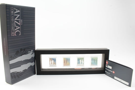 2015 ANZAC Stamp and Silver Proof Coin Set Australia and NZ Post Collaboration LP