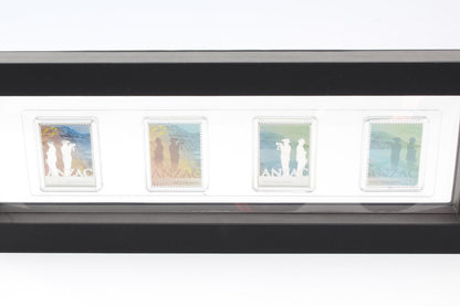2015 ANZAC Stamp and Silver Proof Coin Set Australia and NZ Post Collaboration LP