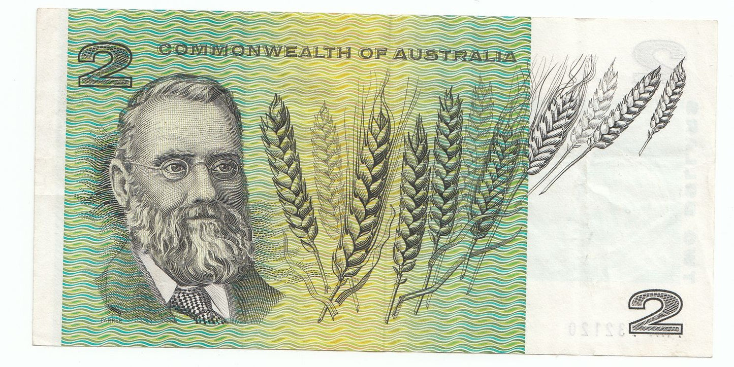 1967 Commonwealth Australia $2 Note Coombs Randall gVF