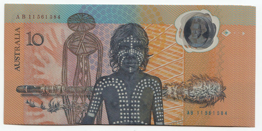 1988 Australia $10 Bicentenary Note UNC CONSECUTIVE RUN OF 10 SECOND RELEASE