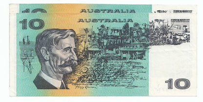 1990 Australia Fraser Higgins $10 Note (2) aEF - EF
