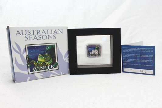 Australia 2013 Seasons 1 Oz Winter Dollar Silver Proof Coin
