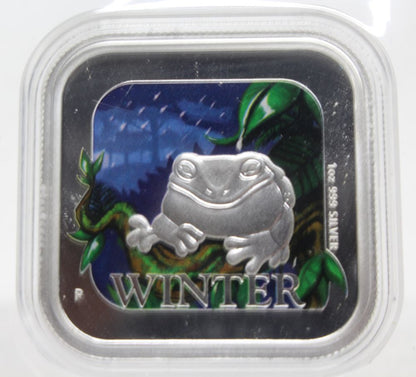 Australia 2013 Seasons 1 Oz Winter Dollar Silver Proof Coin