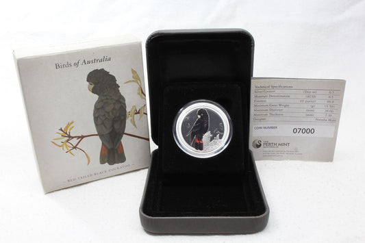 2013 Australia Silver 1/2 Oz 50 Cent Coin Birds of Australia Black Cockatoo