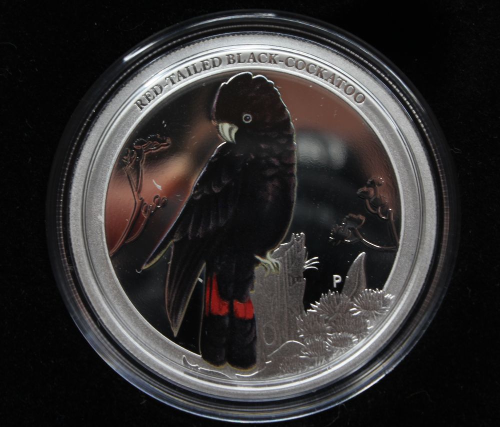 2013 Australia Silver 1/2 Oz 50 Cent Coin Birds of Australia Black Cockatoo