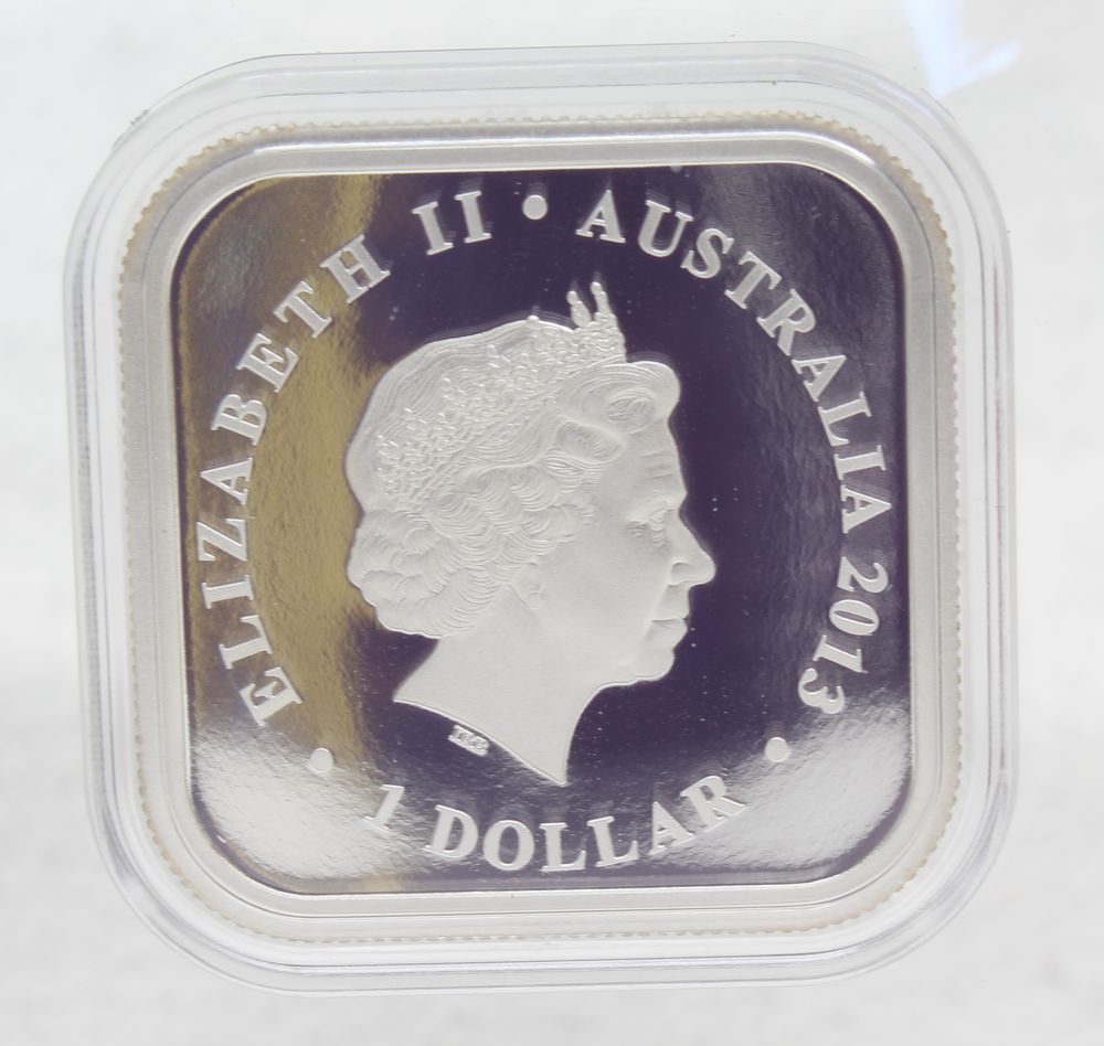 Australia Seasons Autumn 2013 Silver 1 Oz Square Dollar Coin