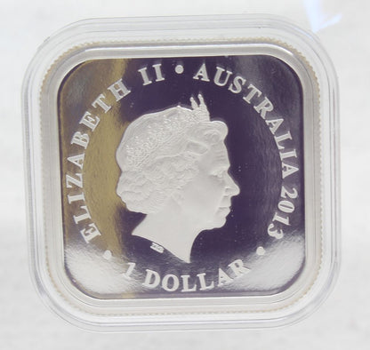 Australia Seasons Autumn 2013 Silver 1 Oz Square Dollar Coin