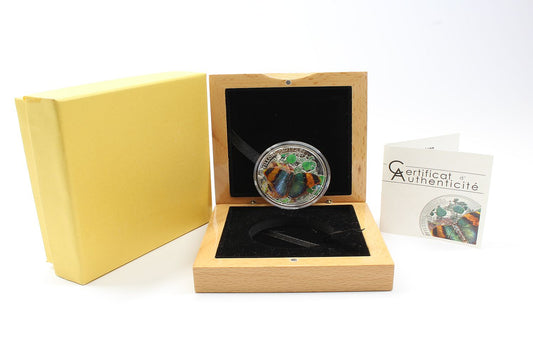 Central African Republic 2014 Silver .925 Exotic Butterflies 1000 Francs Coin