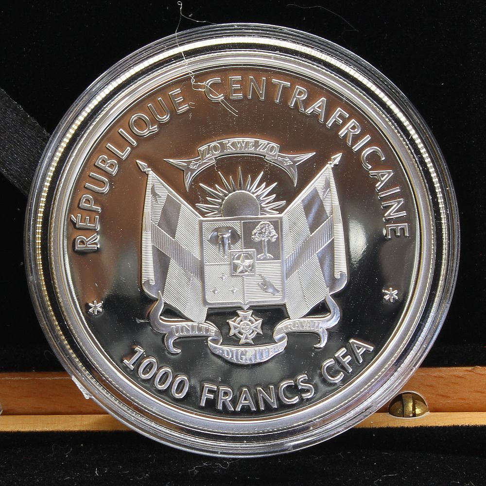 Central African Republic 2014 Silver .925 Exotic Butterflies 1000 Francs Coin