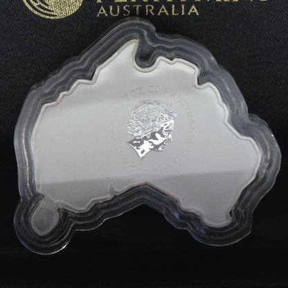Australia 2015 $1 Wedge Tailed Eagle 1 Oz Map Shaped Coin