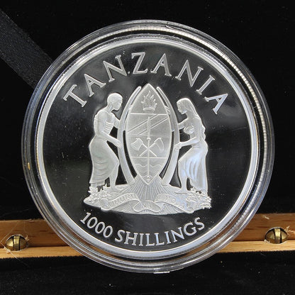 Tanzania 2016 Exotic Butterflies Cymothoe Hobarti 1000 Shillings Proof Coin