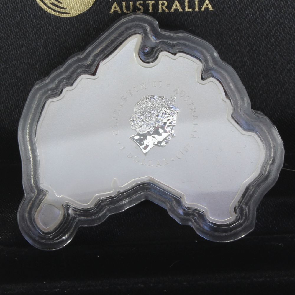 Australia 2013 $1 Platypus 1 Oz Map Shaped Coin