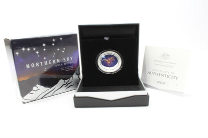 Northern Sky URSA MAJOR 2016 $5 Coloured Fine Silver Proof Domed Coin