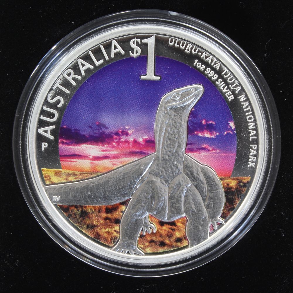 Australia 2014 World Heritage Uluru National Park 1 Oz $1 Silver Proof Coin