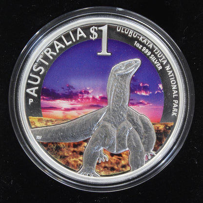 Australia 2014 World Heritage Uluru National Park 1 Oz $1 Silver Proof Coin