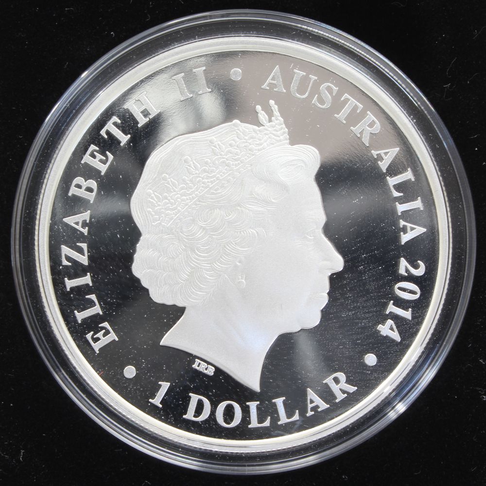 Australia 2014 World Heritage Uluru National Park 1 Oz $1 Silver Proof Coin