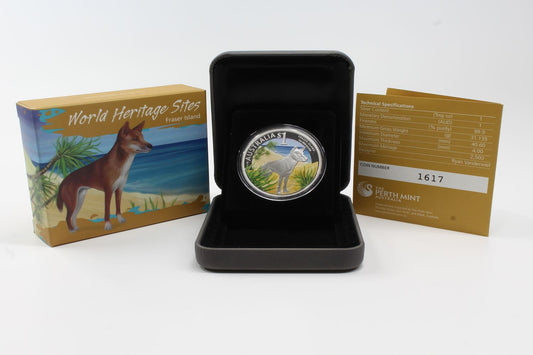 Australia 2013 World Heritage Fraser Island Silver $1 Proof Coin