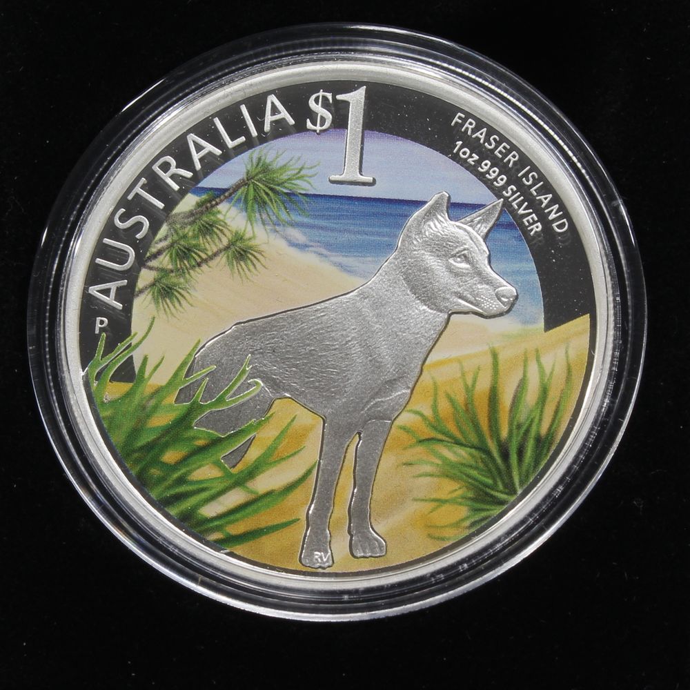 Australia 2013 World Heritage Fraser Island Silver $1 Proof Coin