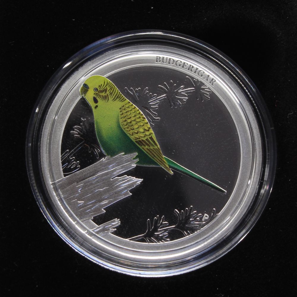 Australia 2013 Silver 1/2 Oz 50 Cent Coin Bird of Australia Budgerigar