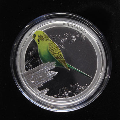 Australia 2013 Silver 1/2 Oz 50 Cent Coin Bird of Australia Budgerigar