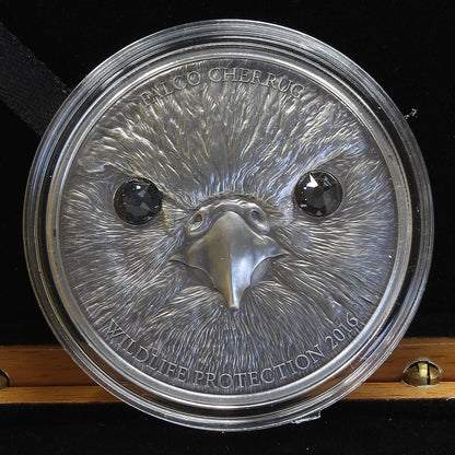 Mongolia 2016 Silver .999 Wildlife Protection Saker Falcon 500 Togrog Coin