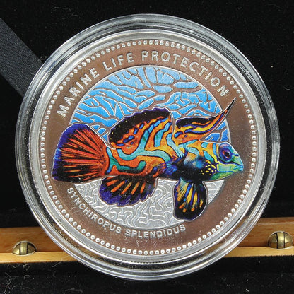 Republic of Palau 2013 Marine Life Protection Mandarin Fish $1 Proof Coin