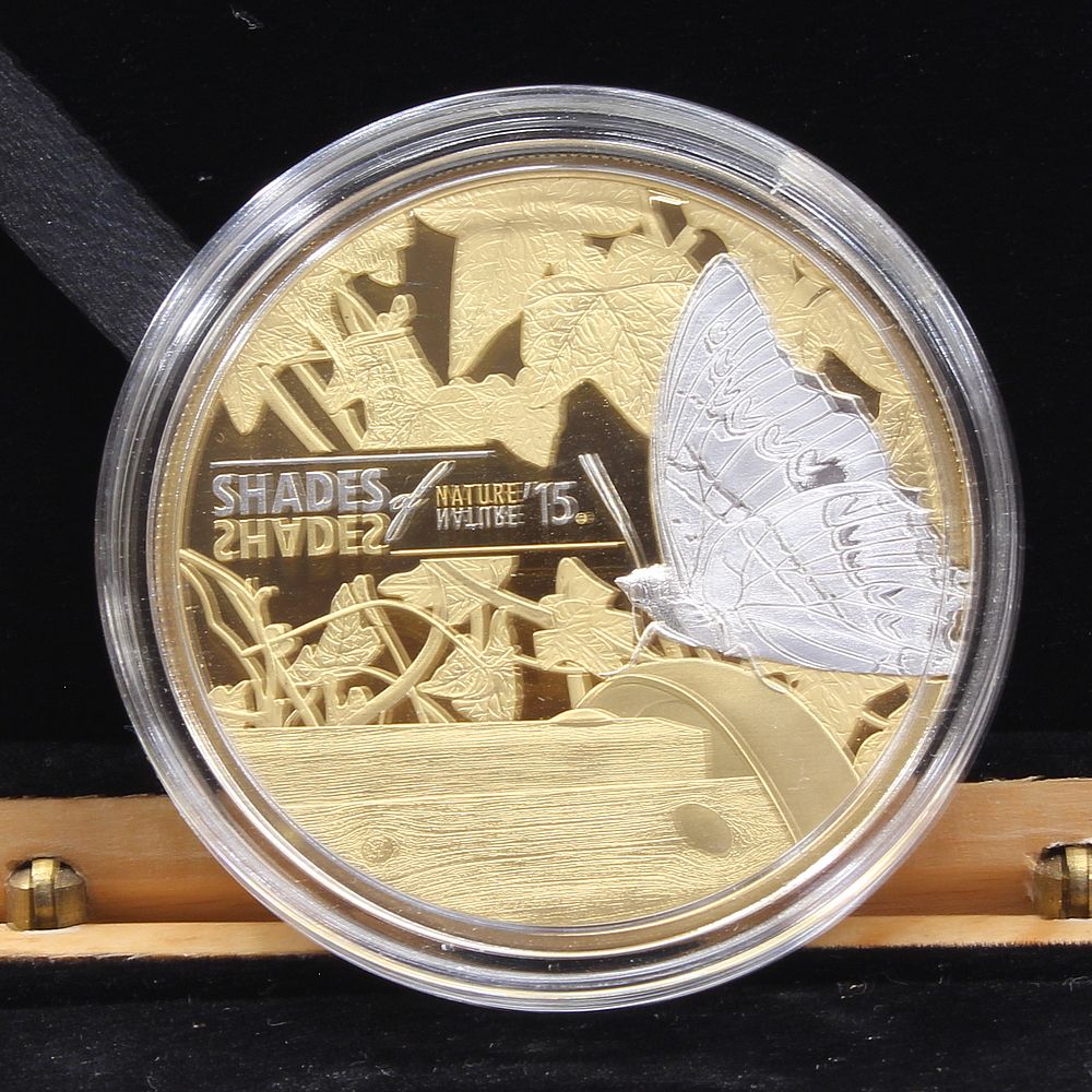 Cook Islands 2015 Silver .925 Shades of Nature Butterfly $5 Proof Coin