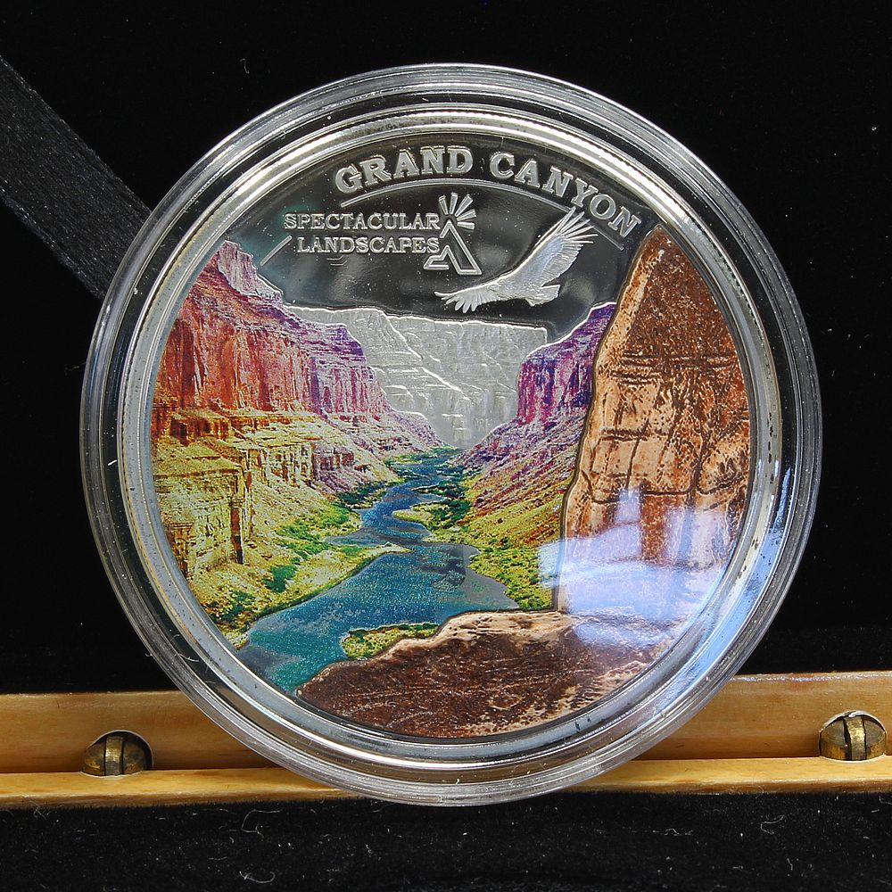 Cook Islands 2014 Silver .925 Spectacular Landscapes Grand Canyon $5 Proof Coin