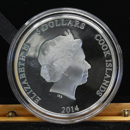 Cook Islands 2014 Silver .925 Spectacular Landscapes Grand Canyon $5 Proof Coin