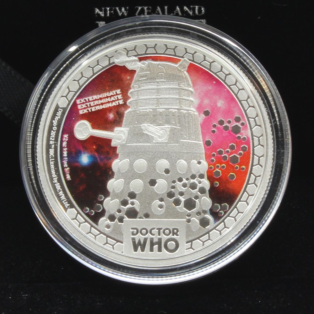 2014 Niue $1 Doctor Who Daleks 1/2oz Silver Proof Coin