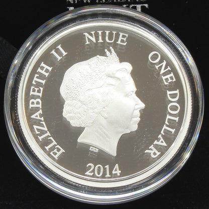 2014 Niue $1 Doctor Who Daleks 1/2oz Silver Proof Coin