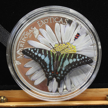 Guinea 2015 Exotic Butterflies Graphium Polycenes 1000 Francs Silver Proof Coin