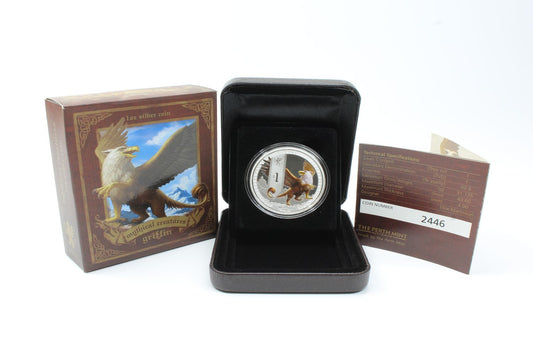 2013 Mythical Creatures GRIFFIN 1oz Silver $1 Proof Coloured Perth Mint Coin