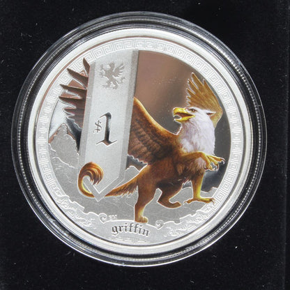 2013 Mythical Creatures GRIFFIN 1oz Silver $1 Proof Coloured Perth Mint Coin