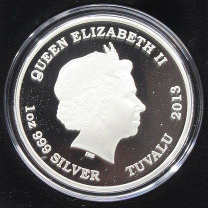 2013 Tuvalu 1 Oz Silver Proof $1 Coin Mythical Creatures Phoenix Perth Mint