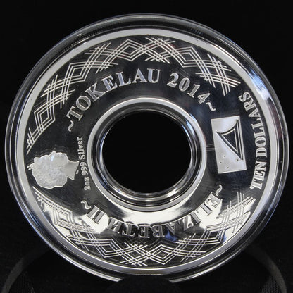 2014 Tokelau Year of the Horse $10 Carousel Horses 2oz Coloured Silver Proof Coin