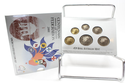 2001 Australia Centenary of Federation Uncirculated Six Coin Set