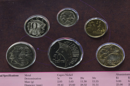 2000 Australia Six Coin Uncirculated Set.