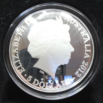 2012 Australia $5 CRUX Southern Sky DOMED 1oz Silver Proof Coloured Coin