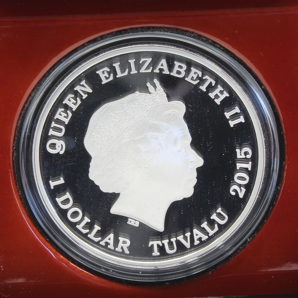 2015 Tuvalu $1 Australian Bull Ant 1oz Silver Proof Coin