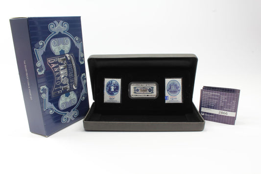 2013 Australia 100Th Anniversary First Banknote 1 Oz Silver Proof Coin & Stamp