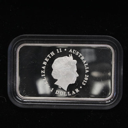 2013 Australia 100Th Anniversary First Banknote 1 Oz Silver Proof Coin & Stamp