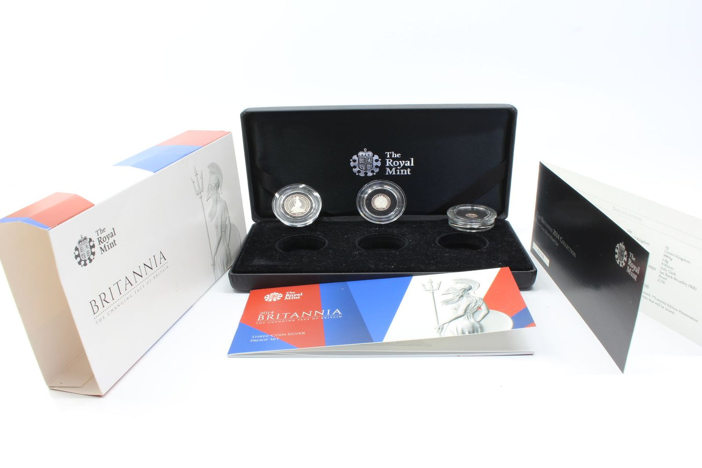 UK 2014 Britannia Silver Proof 3 Coin Set