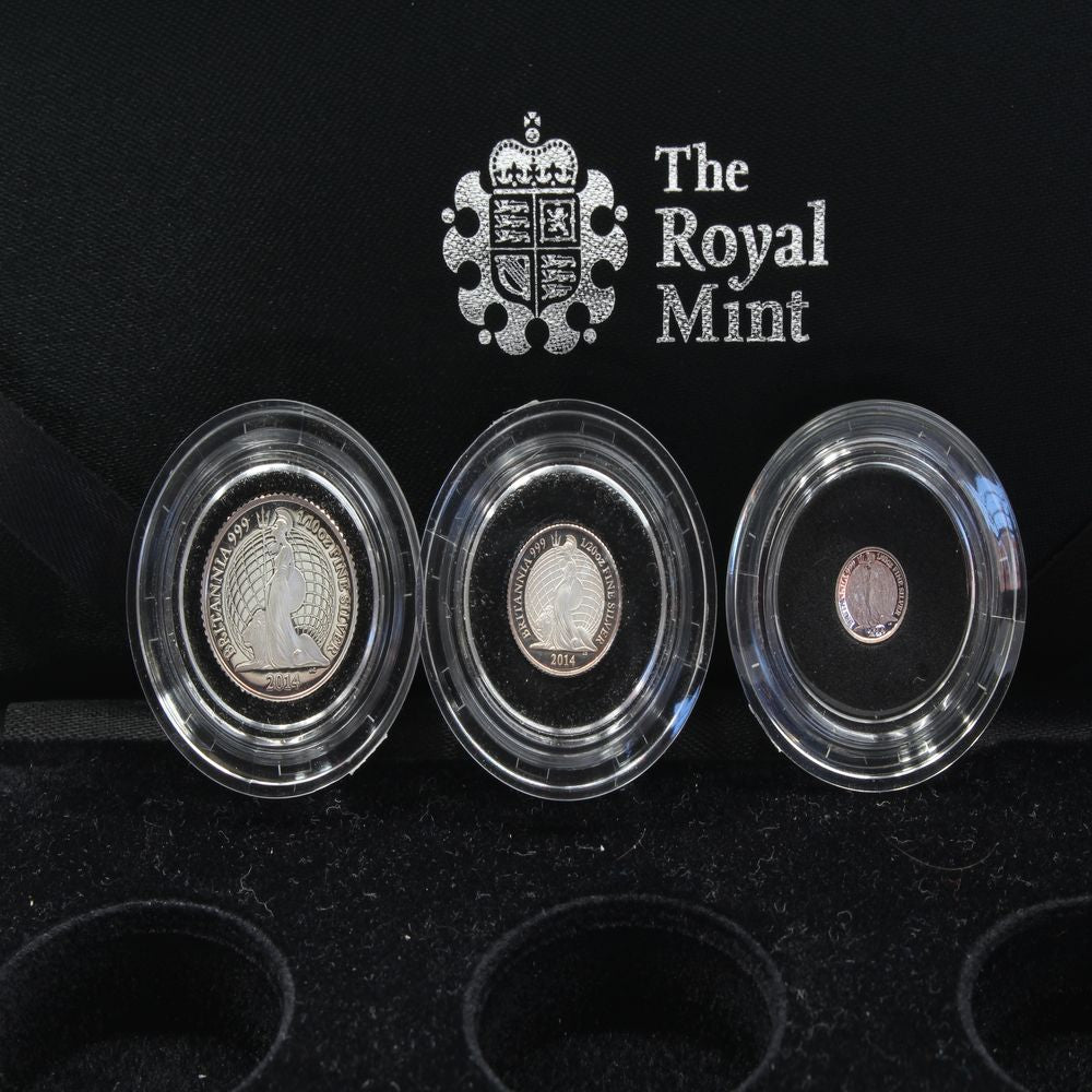 UK 2014 Britannia Silver Proof 3 Coin Set