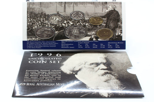 1996 Uncirculated Australia Mint Coin Set