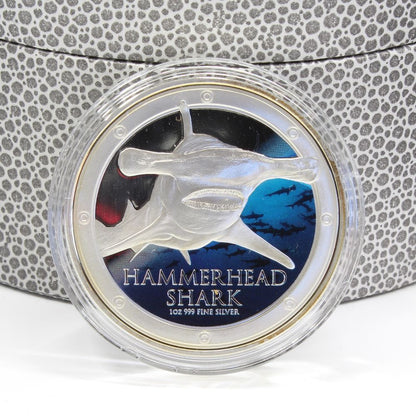 2013 Niue 1Oz Proof Silver $2 Coin Hammer Head Shark New Zealand Mint