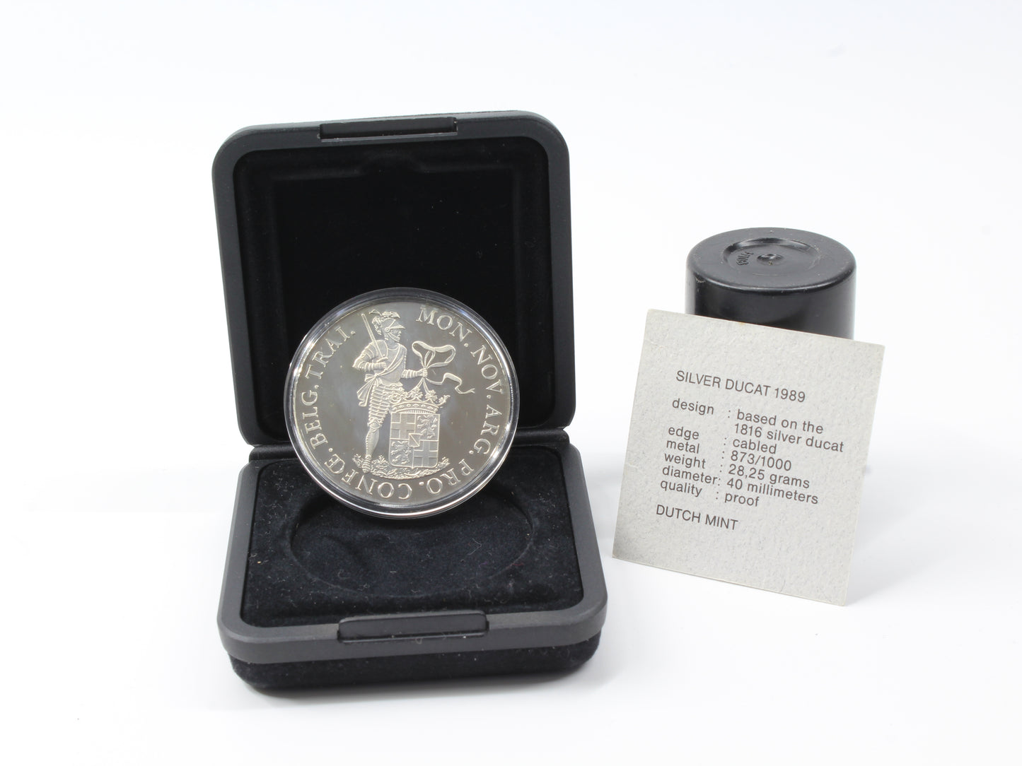 1989 Netherlands Silver Ducat Proof Utrecht Arms Dutch Mint Original Box