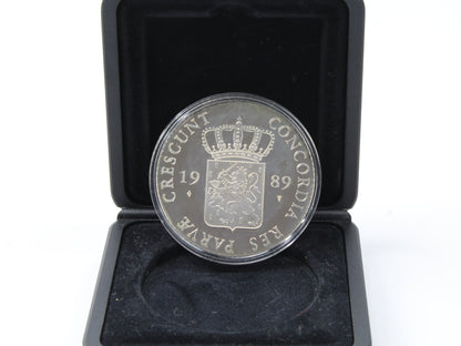 1989 Netherlands Silver Ducat Proof Utrecht Arms Dutch Mint Original Box