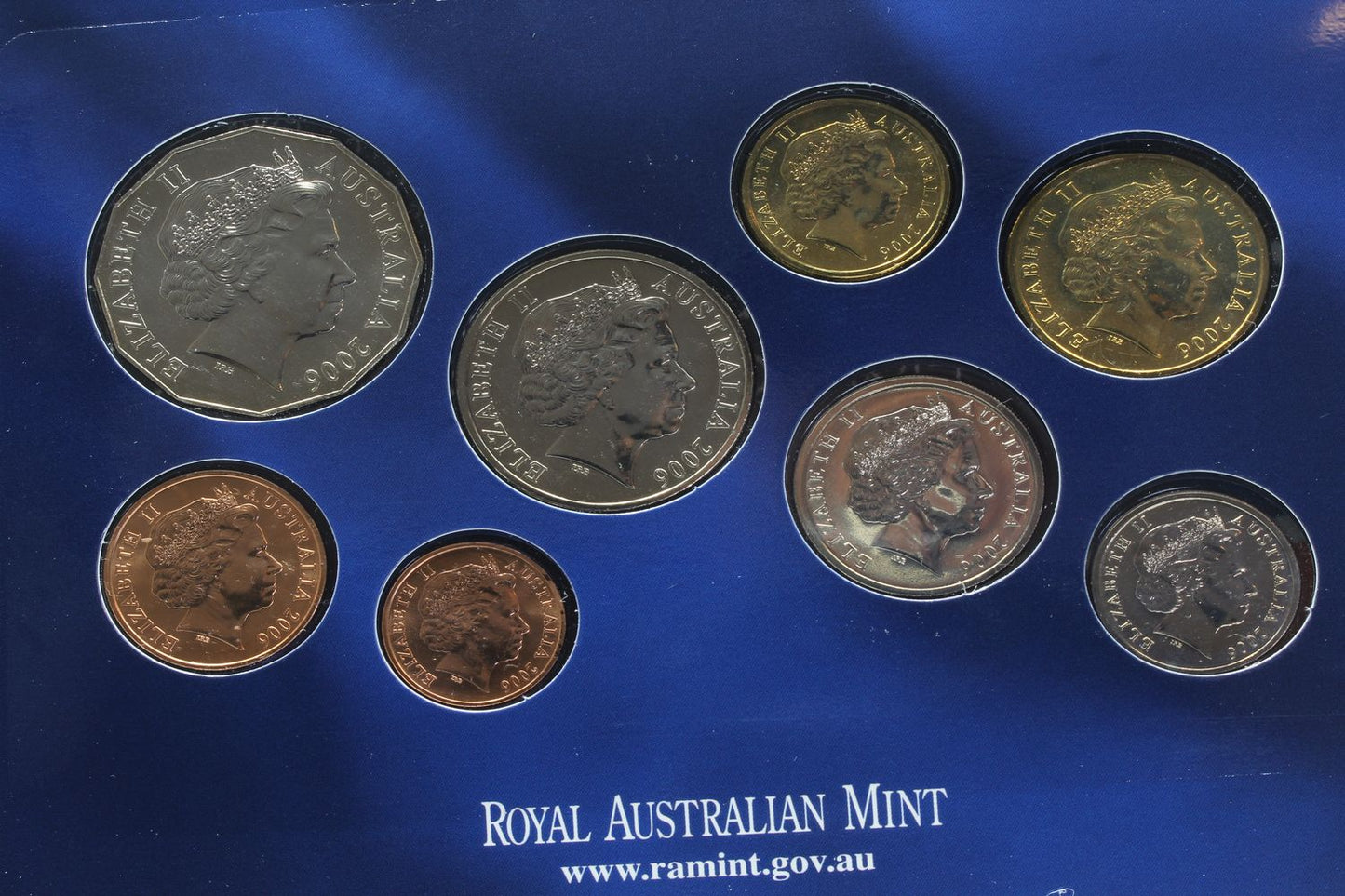 2006 Australia Eight Coin Uncirculated Set 40 Years of Decimal Currency